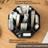 Pencil Pen Holder for Desk, 9 Slots, 360 Degree Rotating Organizer, Desktop Storage for Office, School, Art Supplies