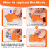 WEGAZ -4 20 Pcs Mini Plastic Razor Blade Scraper Tool-Suitable for Cleaning Windows and Glass Stoves-Equipped