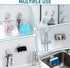2 Pack 304 TAILI Powerful Suction Cup Razor Holder, Stainless Steel Bathroom Suction Hooks for Towel, Loofah, Bathrobe