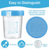 Geiserailie 100 Pack Disposable Urine Cups with Lids, 4 oz Specimen Containers with Tamper Evident Seal