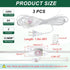 PATIKIL 6 3 Set Feet Lamp Cord with Plug, UL List Lamp Power Cord with Full Range Rotary Lamp Switch Stripped Ends