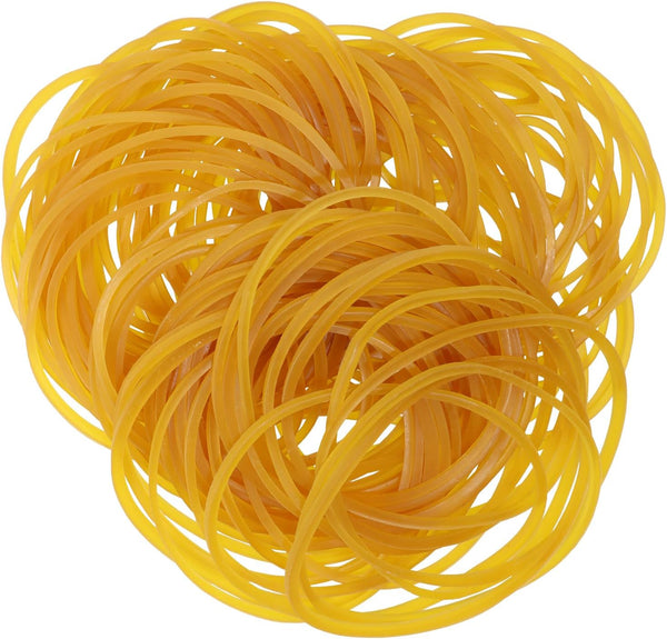 Small Rubber Bands 100PCS, Elastic Stretchy Bands for Cash, Bills, Office Home Supplies, 50mm