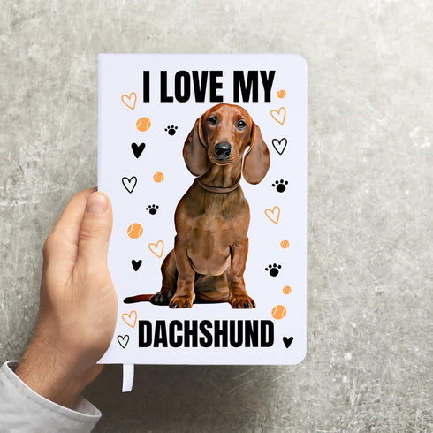 Dog Notebook Journal (96 lined pages) - Dog Themed Gifts, Cute Notebooks for Women, Fun Gifts for Women, Dog Mom Gifts for Women, Dog Lovers Gifts for Women, Dog Gifts for Dog Lovers (Dachshund Gifts) by ANINKABOVE