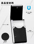 Padike PU Leather Business Card Holder Slim Metal Pocket Case with Magnetic Shut for Name Cards (Y-Black)