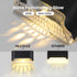 16 Pack (16) Solar Deck Lights, LED Waterproof Outdoor Lights for Stairs, Steps, Fence, Railing, Pathway