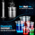 moveland Plastic Graduated Cylinders and Beakers with 5 Pipettes - Ideal for DIY Science Lab
