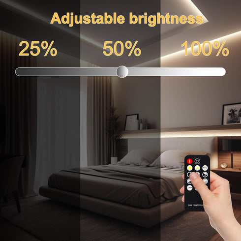 Dimmable 16.4FT/5M Light,4000K 2400LEDs 90+ AXMOTUT COB LED Strip Light with Remote, Flexible High Density LED Natural