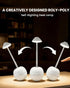 Dimmable Small Touch Lamp with Remote, Tumbler Design Cordless Table Lamp, USB Rechargeable Bedside Night Light