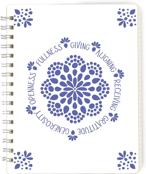 Primitives by Kathy Giving Aligning Receiving Gratitude Generosity Openness Spiral Notebook