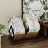 YINMIT Wood Desktop Bookshelf, Retro Tabletop Bookshelf, Desk Shelf for Top of Desk in Living Room, Home, Office