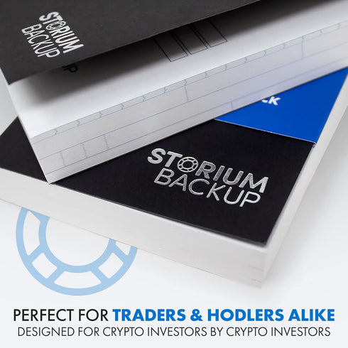 Storium Crypto Seed Phrase Storage Notebook, Waterproof Stone Paper, Pocket Size 2-Pack, Secure Cryptocurrency Backup