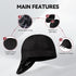 ARCCAPTAIN 8 Panel Reversible Welding Cap, Black, 10 oz Fireproof Cotton for Men Women, 7 1/4 Safety Protection
