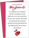 APIOTEIA Boyfriend Valentines Day Card Romantic Valentine's Day Card for Him Lovely Anniversary