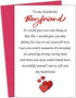 APIOTEIA Boyfriend Valentines Day Card Romantic Valentine's Day Card for Him Lovely Anniversary