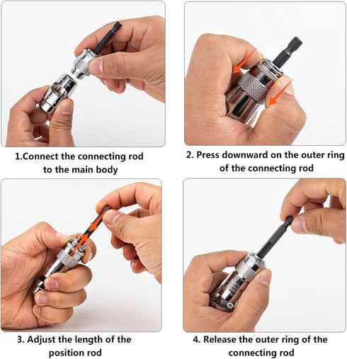 Wire Stripper for Drill, Electric Drill Wire Stripping Tool Attachment, Quick Cable Stripper and Twister Set