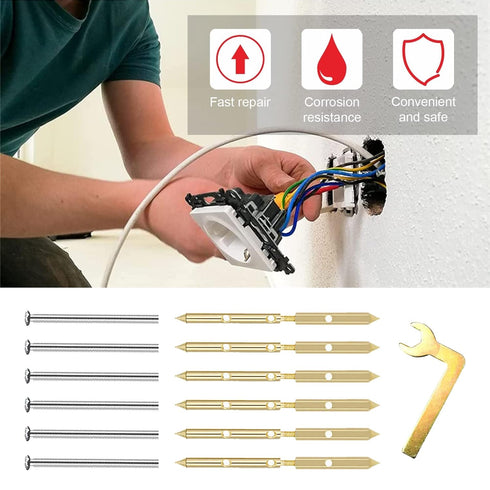 VideoPUP Wall Switch Box Repair Tool, Socket Cassette Repairer, 120 Type Bottom Box Screw Fixing