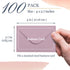 MATICAN 100-Count Mini Envelopes, Paper Business Card Envelopes in 10 Pastel Colors, 4 x 2.7 Inches