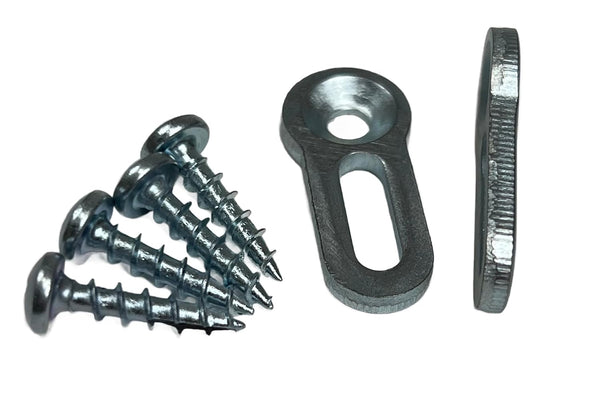 Izzy Skirt Washer/Adjustable Washer/Table Connector/Drawer Front Connector/All Hardware Included Pack of 2 by E.H.C.
