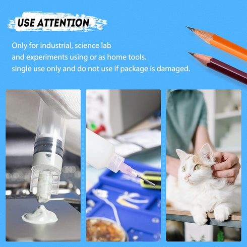 SHAOTONG 5ml Syringe with 22 Gauge 1.2 inch Luer Lock Accessories, Disposable Lab Supplies, 20 Pack
