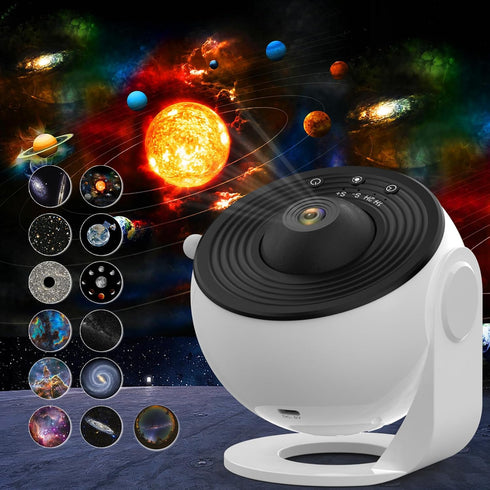 Galaxy Projector for Bedroom, 13 in 1 Planetarium Star Projector with Solar