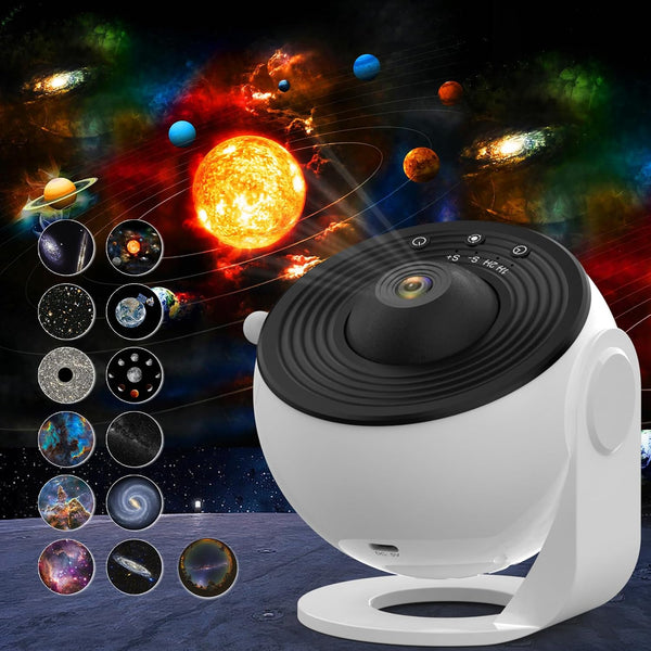 Galaxy Projector for Bedroom, 13 in 1 Planetarium Star Projector with Solar