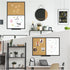 XBoard Magnetic Whiteboard 36 x 24 - Combo Dry Erase Board/Cork Board with Black Aluminum Frame, Colorful Push Pins