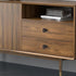 10PCS 0.87" 0.87" Cabinet Walnut Handles, Cambered Surface Solid Wood Drawer Knobs Solid Wood Single-Hole Handles