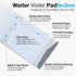 (12 Pack) 50 (4 7.25) Waiter Wallet Pads | Guest Check Pads | Perforated, Stapled Restaurant Server Notepads | Formated