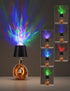 Joyzy Table Lamp with Projector Lighting, Wireless Wine Bottle Lamps Rechargeable Wine Bottle Lights Water Wave Ripple