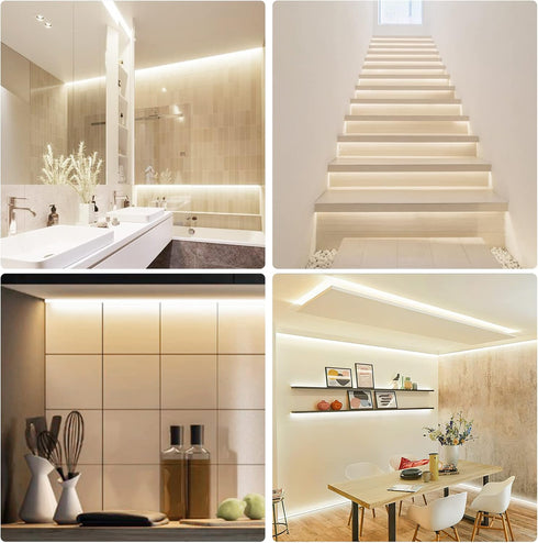 16.4ft Dimmable Neon Rope Lights, Rope Lights with Remote and Adapter, Waterproof Flexible Smart Led Strip Lights