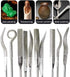 10Pcs Mini Diamond Needle File Set - Jewelers Hand Files Tool Kit for Metal, Ceramic, Stone Jewelry, 140mm Length