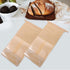 50pcs Packaging Homoyoyo Small Window Bread Bags Kraft Paper Baking Toast Bags for Homemade Bread and Bakery Storage