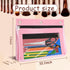 YoeeJob 1 Pack Pencil Pouch for 3 Ring Binder, Expandable Zipper Binder Pouches with Large Capacity Clear Window, Pink
