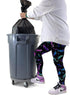 5 460 Lb. Trash Can Dolly | Heavy-Duty Plastic | Casters | Foot Stabilizer | Capacity