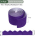 YOKIVE Bulletin Board Border Roll - Dark Purple Scalloped Cork Board Trim Edge, Great for Classroom Decor (4 Inch x
