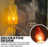 LikeLion 4 Pack 25W Bulbs, 120 Amber Flame Tip Chandelier Decorative Glass, Lumens