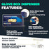 Wall Mount Glove Box Holder - Disposable Glove Dispenser Station for Medical Gloves, Multipurpose Kitchen