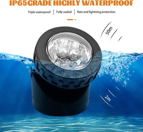 Solar Spot Lights Outdoor, LED Waterproof Pond Light Solar Spotlight Underwater Light Security Lighting Dark Sensing Auto On/Off Adjustable Lighting Angle, for Outdoor Lawn Fish Tank Pool (1 Pack) by VEEKI
