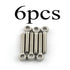 6pcs M6x30mm Eye Bolt Screw, Lifting Ring Eye Bolts 304 Stainless Steel Axle Pin Split Pin Dowel Bolt Ring Screw Loop