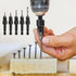 7pcs Countersink Drill Bit Set, Woodworking Countersink Bit for #6#8#10#12#16 Screws in Hard Wood Plastic