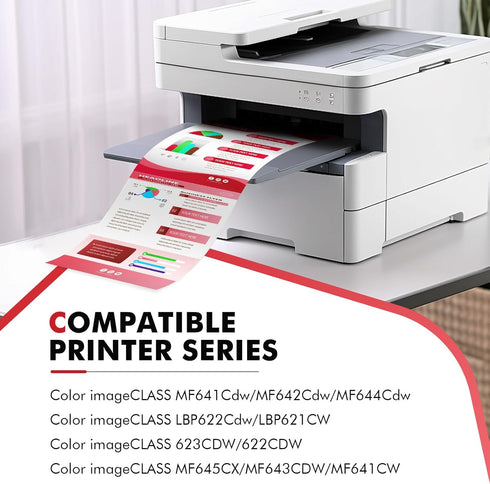 Toner Bank Compatible Toner Cartridge for Canon 054H 054 Black CRG054H, 2-Pack for MF644Cdw MF642Cdw Printers