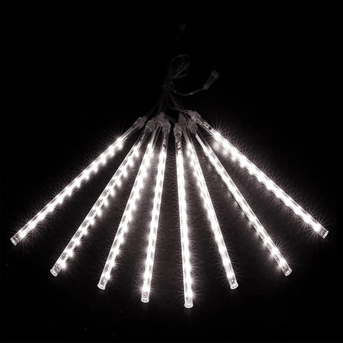 12 Inch 8 288 LJLNION Meteor Shower Lights, Outdoor Icicle Christmas Lights, Tubes LED Iciclelights Snow Falling Light