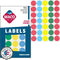 MACO Assorted Primary Round Color Coding Labels, 3/4 Inches Diameter, 1000 Per Box (MR1212-A1)