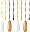 SHIFANQI Ceiling Fan Pull Chain, 2 Pack Wooden Pendant Pull Chain Extension, 12