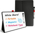 Portable Small White Board, 12" x 9" Magnetic Dry Erase Board with Stand, Includes 1 Marker with Eraser
