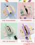 SUNEE Cute Pencil Case - Aesthetic Pen Pouch with 3 Compartments, Kawaii Colored Large Pencil Bag with Zipper, Pink