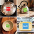 Remerabel 120 1.5 1.5 inch Pcs Color Coded Kosher Food Sticker x Dishwasher Safe Labels Meat Dairy Pareve