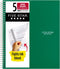 Five Star Spiral Notebook, 5 Subject, 200 Sheets, Wide Ruled, Water Resistant Cover, 8" x 10-1/2", Green