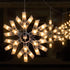 6 9ft 100 Bulb Minetom Snowflake Christmas String Lights with Drops - Mini Icicle Lights with Hooks, Plug
