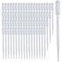 100 PCS 3ML Disposable Plastic Dropper Pipettes for Accurate Liquid Transfer, Excellent Suction for Oils, Crafts, Labs